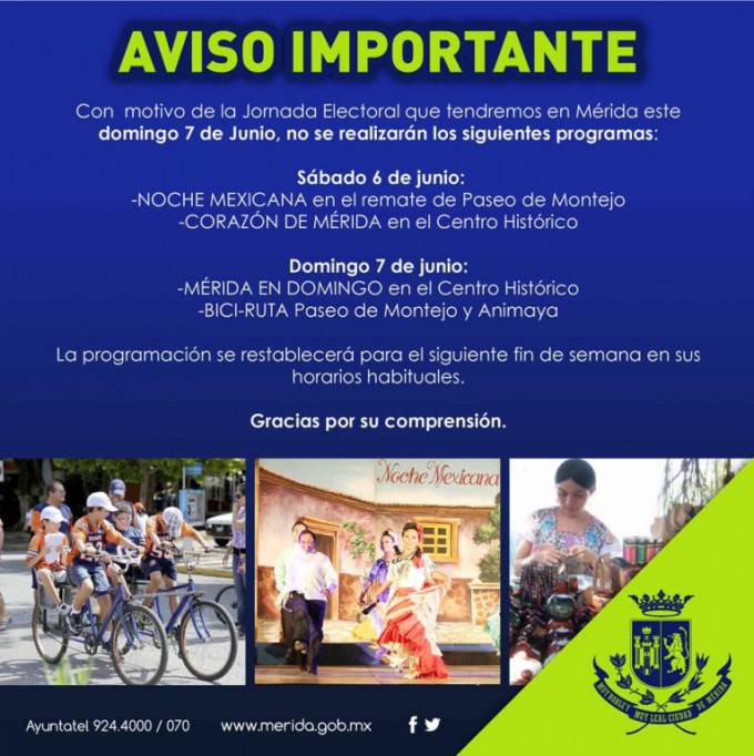 Ayuntamiento suspende actividades recreativas por las elecciones Ayuntamiento suspende actividades recreativas por las elecciones