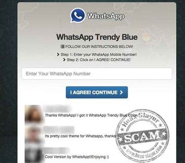 Whatsapp azul, la última estafa Whatsapp azul, la última estafa