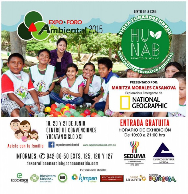 HUNAB proyecto de vida presente en la expo foro  ambiental 2015