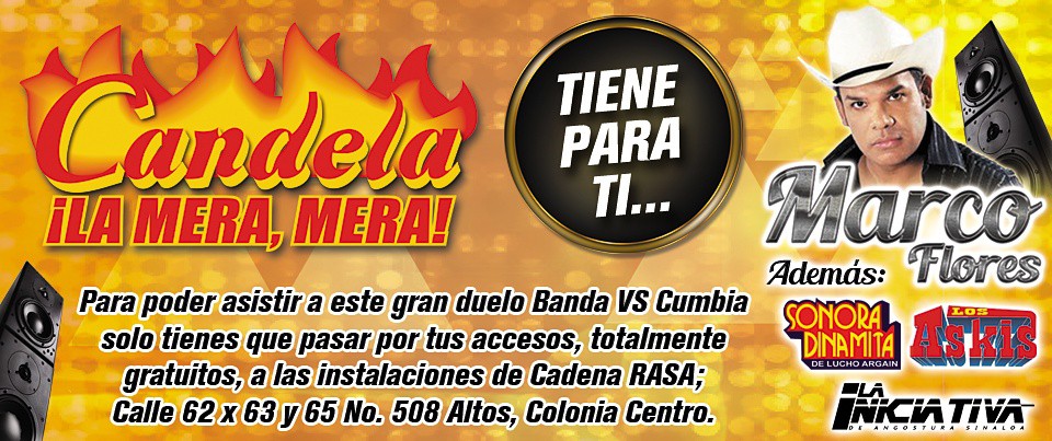 Una guerra de banda contra cumbia se vivirá este sábado 4 de julio Una guerra de banda contra cumbia se vivirá este sábado 4 de julio