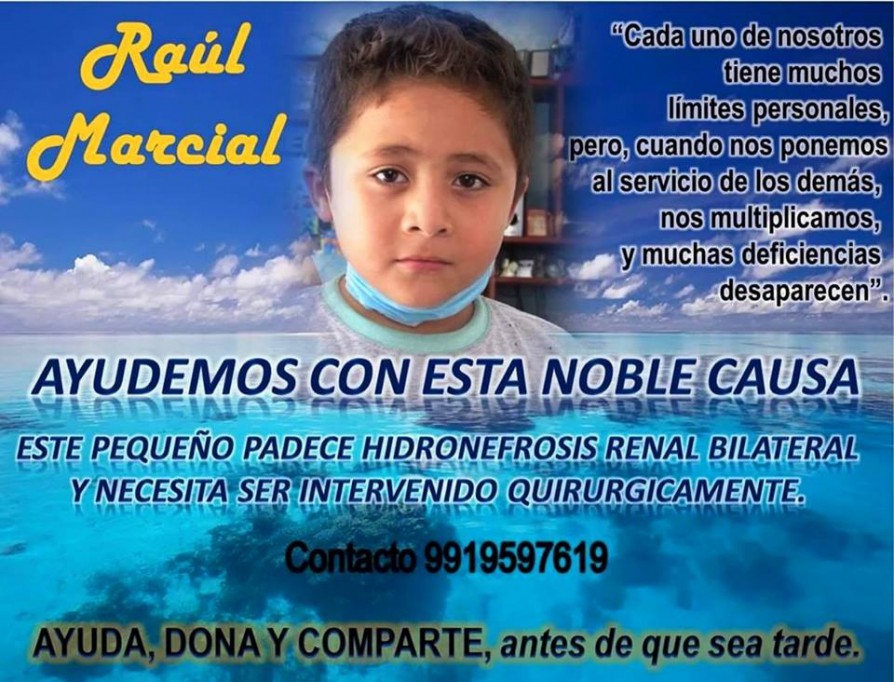 Unidos por Raulito, necesitan juntar 50 mil pesos para su operación del próximo miércoles Unidos por Raulito, necesitan juntar 50 mil pesos para su operación del próximo miércoles