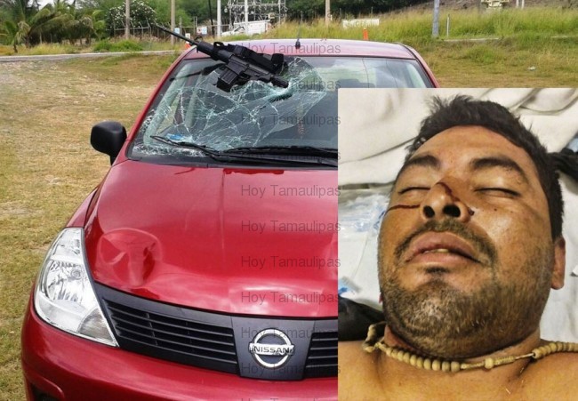 Atropellan a secuestrador en Tamaulipas Atropellan a secuestrador en Tamaulipas