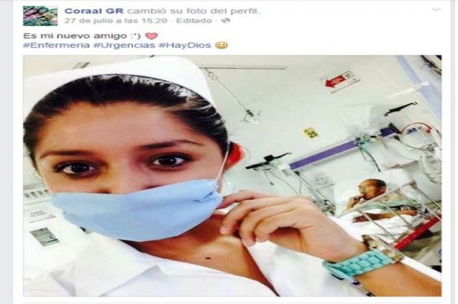 Otra polémica selfie de enfermera Otra polémica selfie de enfermera