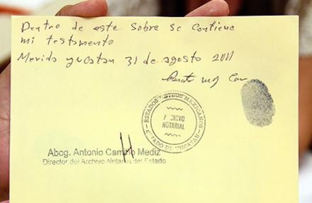 Testamento, es importante, pero no lo hacen…