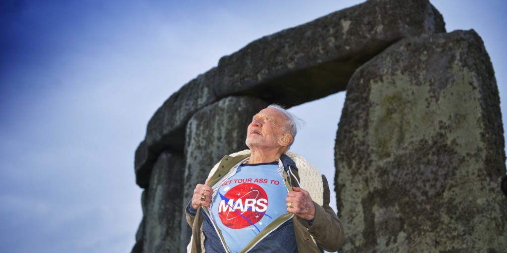Buzz Aldrin quiere colonizar marte Buzz Aldrin quiere colonizar marte