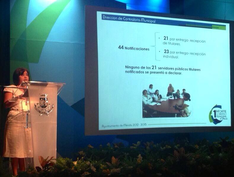 Presentan informe titulares de direcciones del ayuntamiento de Mérida. Presentan informe titulares de direcciones del ayuntamiento de Mérida.