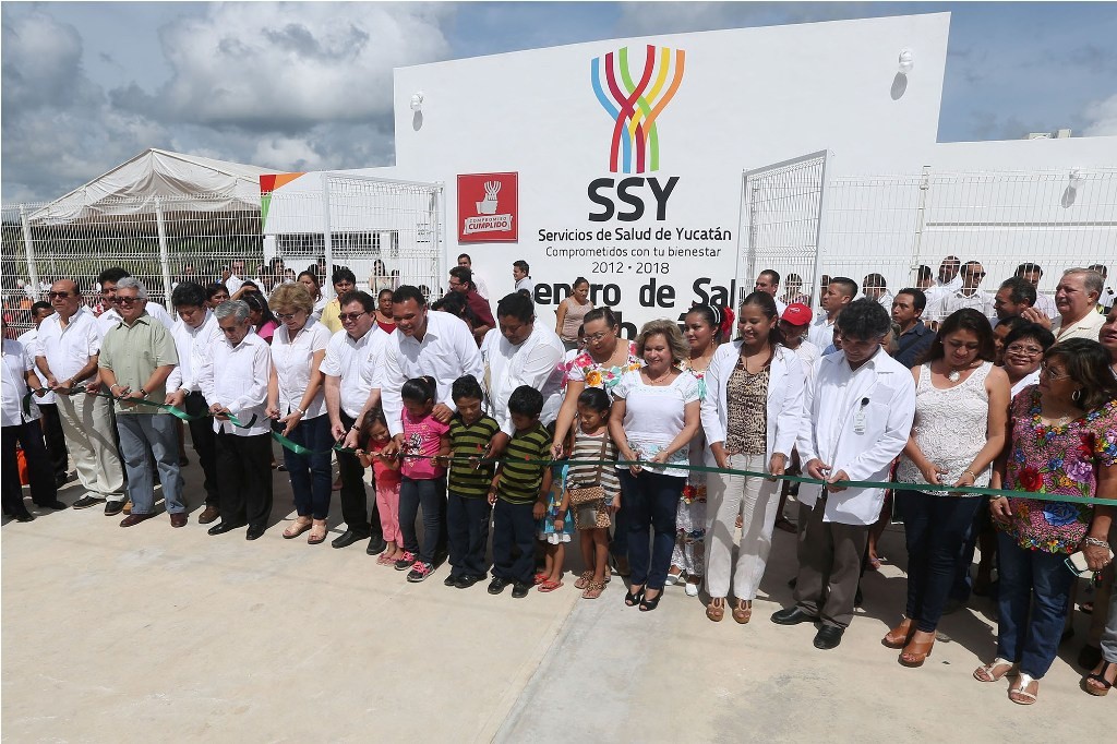 Inauguran Centro de Salud en Yobaín Inauguran Centro de Salud en Yobaín