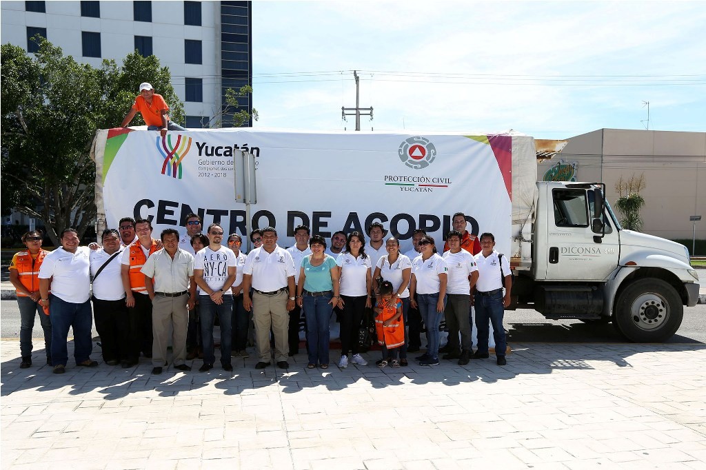 Envía 12 toneladas de ayuda a Colima Envía 12 toneladas de ayuda a Colima