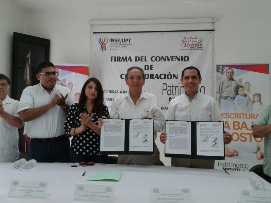 Darán certeza jurídica a familias tizimileñas Darán certeza jurídica a familias tizimileñas