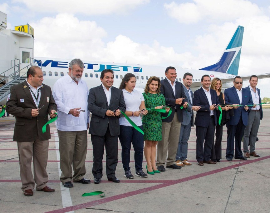 Inicia operaciones vuelo Toronto-Mérida Inicia operaciones vuelo Toronto-Mérida