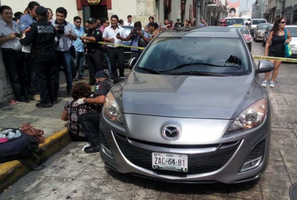 Atropellan a una señora en el Centro Atropellan a una señora en el Centro