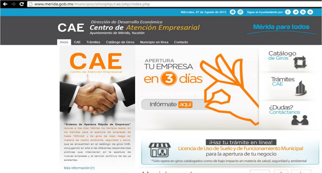 Empresas en Mérida tendrán sus permisos en tres días Empresas en Mérida tendrán sus permisos en tres días