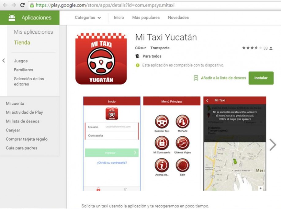 Disponible “Mi Taxi Yucatán” Disponible “Mi Taxi Yucatán”