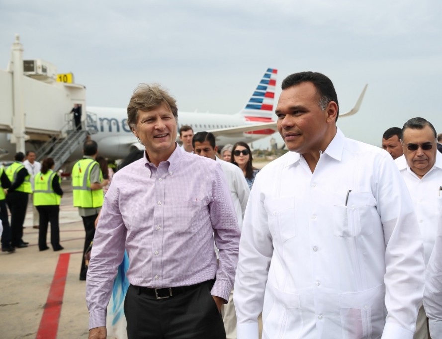 Inicia operaciones vuelo Dallas-Mérida Inicia operaciones vuelo Dallas-Mérida