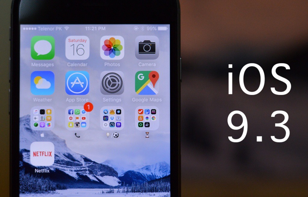 iOS 9.3 ya está disponible iOS 9.3 ya está disponible