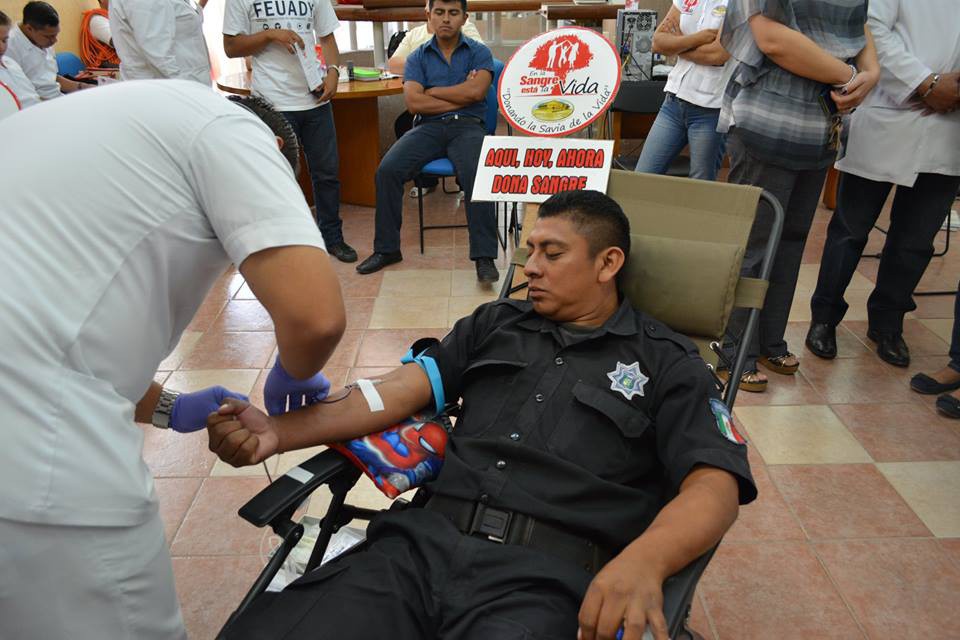 Contra la donación de sangre remunerada, en Tizimín Contra la donación de sangre remunerada, en Tizimín