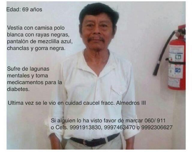 Continúan buscando a don José Durán Continúan buscando a don José Durán