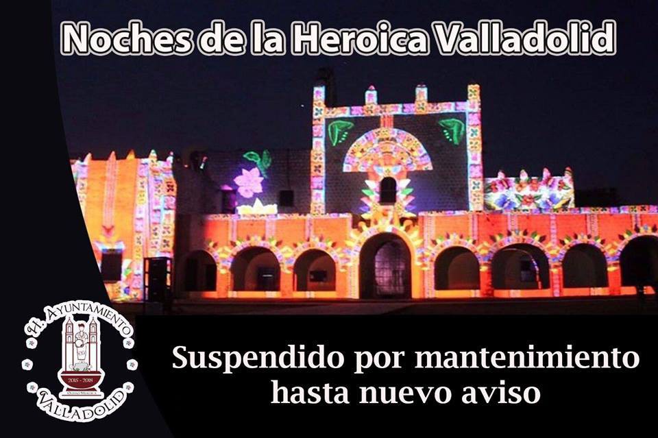 Suspendida proyección de videomapping de Sisal Suspendida proyección de videomapping de Sisal