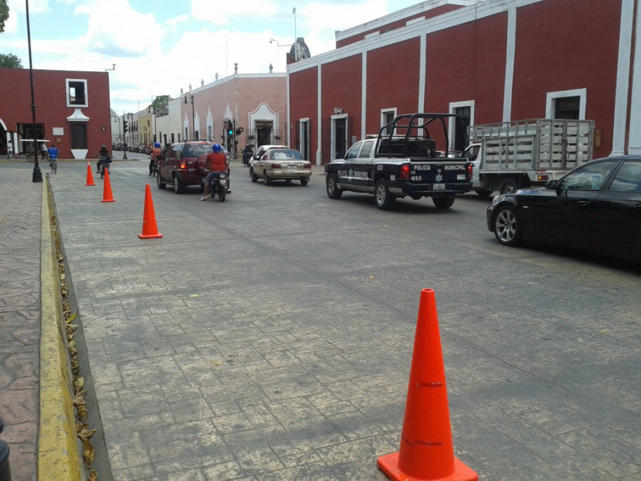 Evitan que se estacionen vehículos en el centro de Valladolid Evitan que se estacionen vehículos en el centro de Valladolid