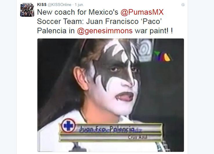 Kiss homenajea en Twitter a Paco Palencia Kiss homenajea en Twitter a Paco Palencia