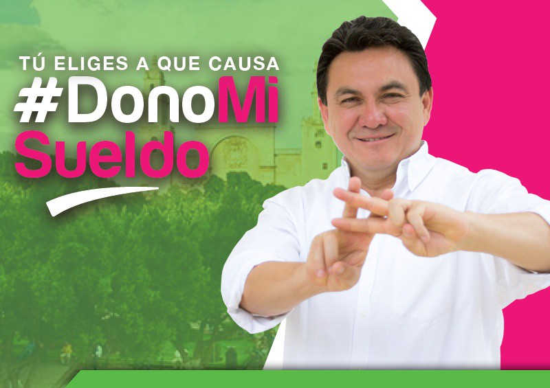 Diputado donará su sueldo a causas sociales Diputado donará su sueldo a causas sociales
