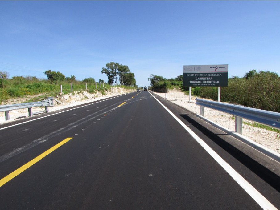 Modernizan carretera Tunkás-Cenotillo Modernizan carretera Tunkás-Cenotillo