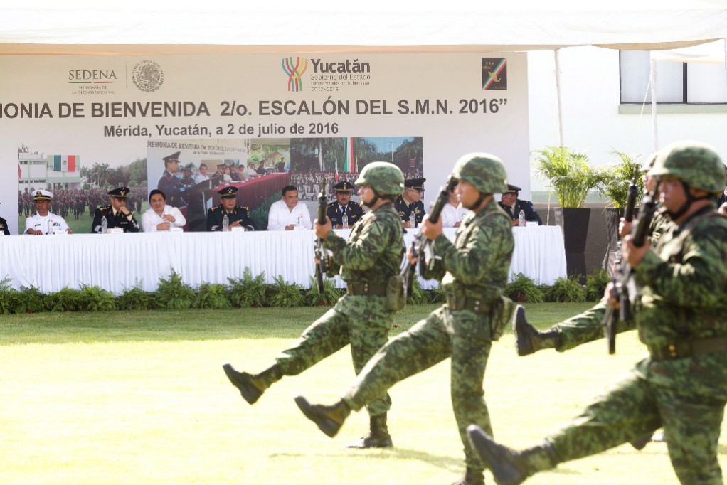 Conscriptos del SMN inician adiestramiento