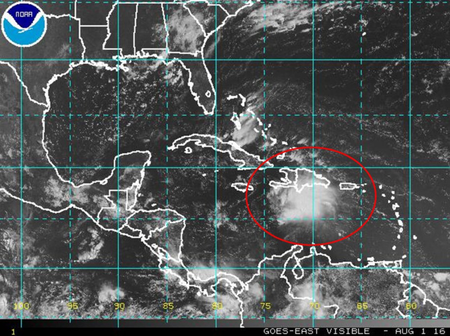 Monitorean zona de instabilidad en el Caribe Monitorean zona de instabilidad en el Caribe