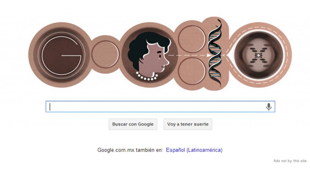 Google celebra a Rosalind Franklin con su famoso doodle en el 93 aniversario de su natalicio. Google celebra a Rosalind Franklin con su famoso doodle en el 93 aniversario de su natalicio.