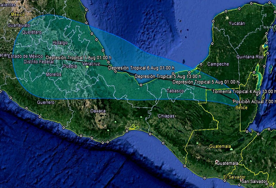 Earl se aleja de Yucatán Earl se aleja de Yucatán
