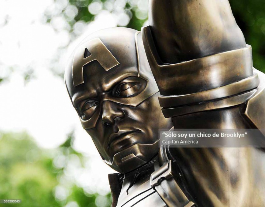 Descubren estatua del Capitán América Descubren estatua del Capitán América