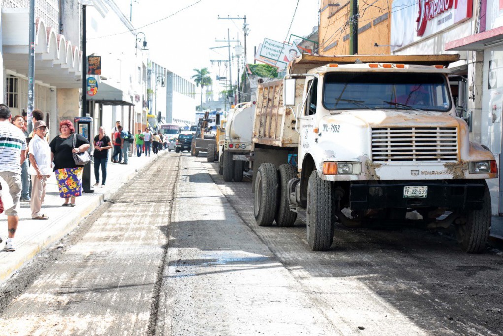 Realizan repavimentación del Centro Histórico Realizan repavimentación del Centro Histórico