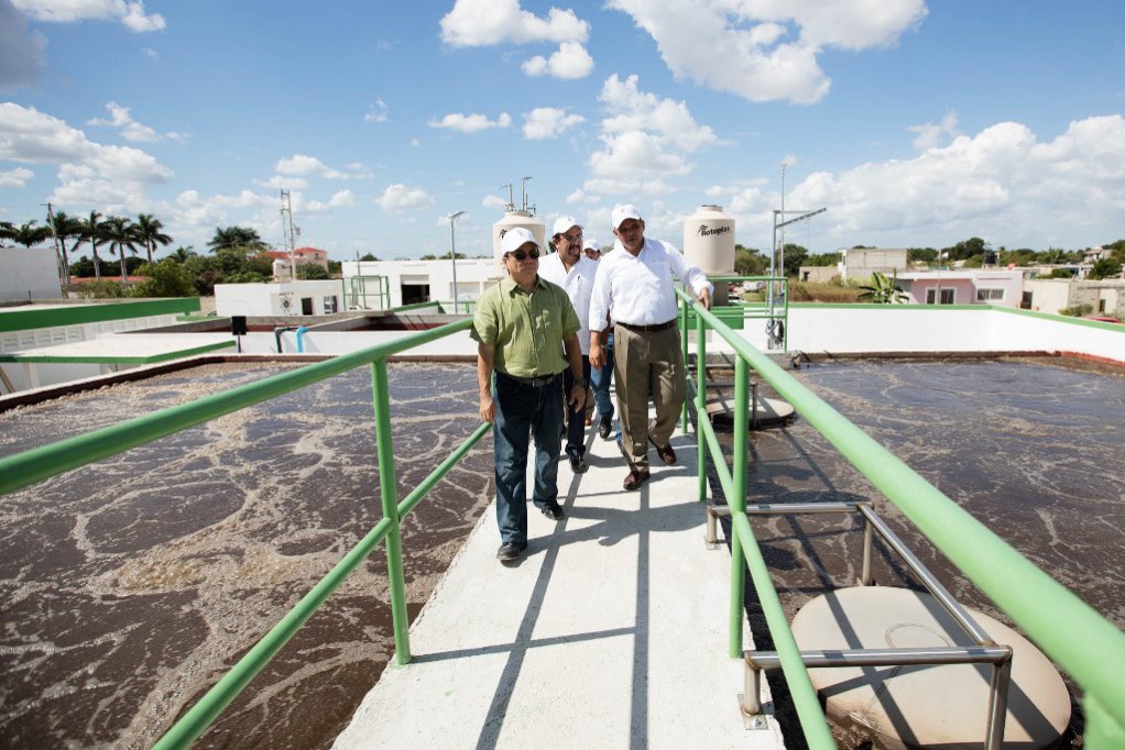 Rehabilitan planta de tratamiento de aguas en Kanasín Rehabilitan planta de tratamiento de aguas en Kanasín