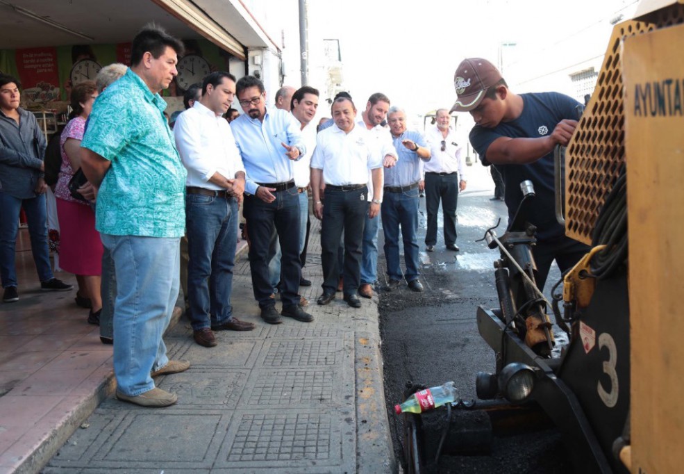 Continúa repavimentación del Centro Histórico Continúa repavimentación del Centro Histórico