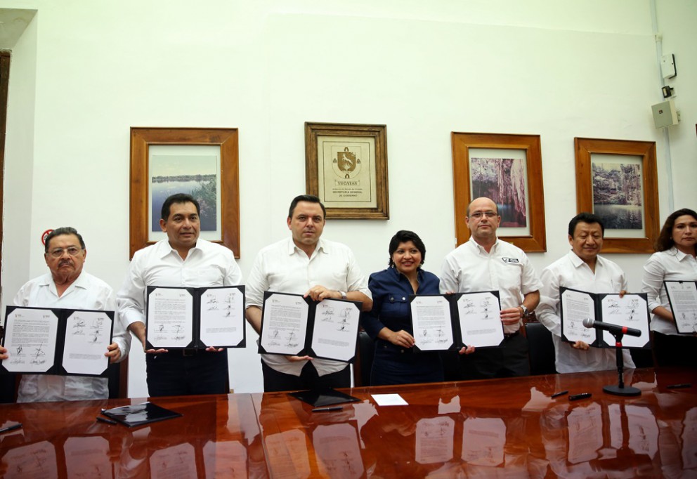 Segey y SSG firman convenio Escudo Yucatán Segey y SSG firman convenio Escudo Yucatán
