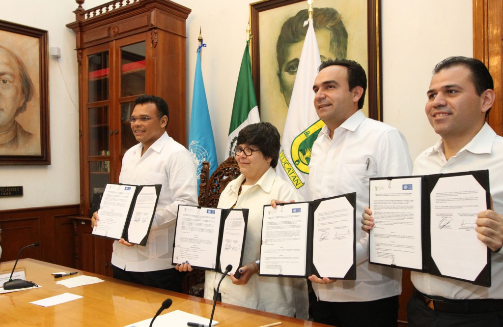 Gobierno de Yucatán y ONU conjugaran esfuerzos contra el rezago social Gobierno de Yucatán y ONU conjugaran esfuerzos contra el rezago social