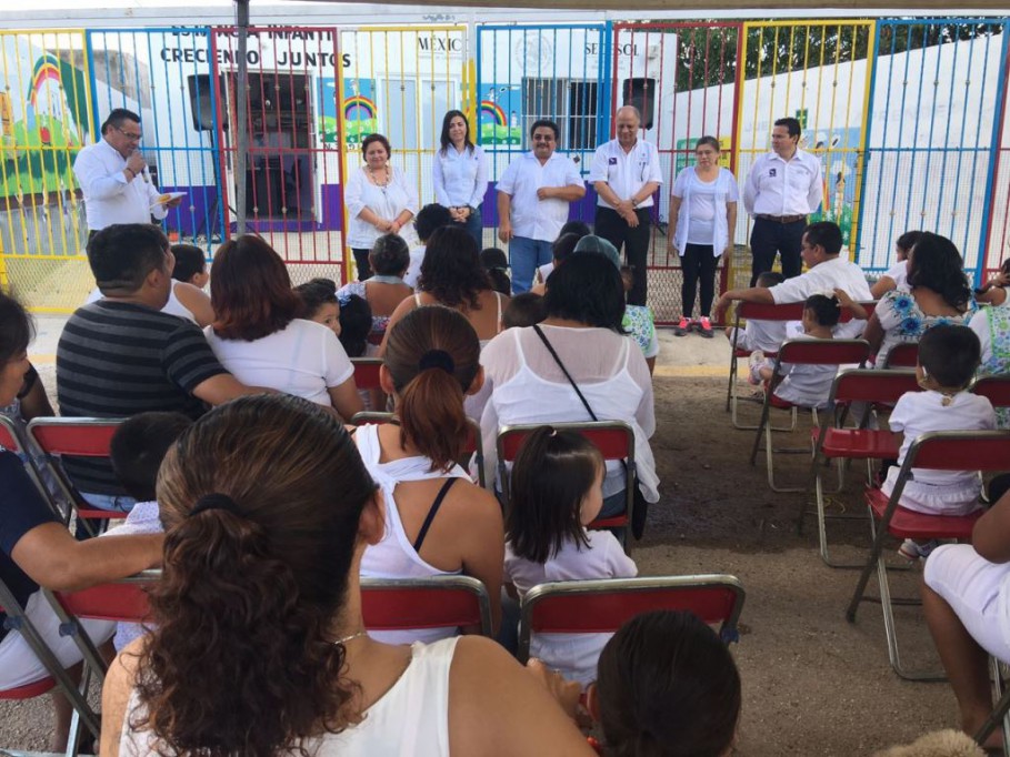 Inauguran estancias infantiles en Hunucmá y Kanasín