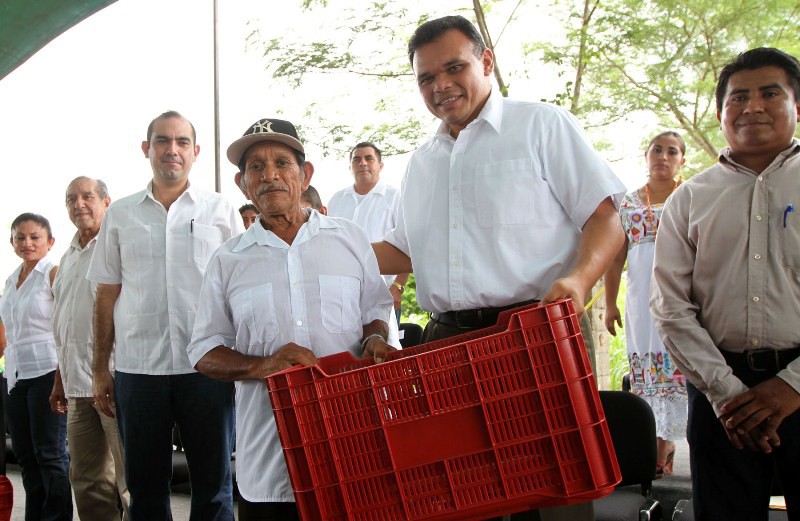 Entregan semillas e insumos para apoyar a productores yucatecos Entregan semillas e insumos para apoyar a productores yucatecos