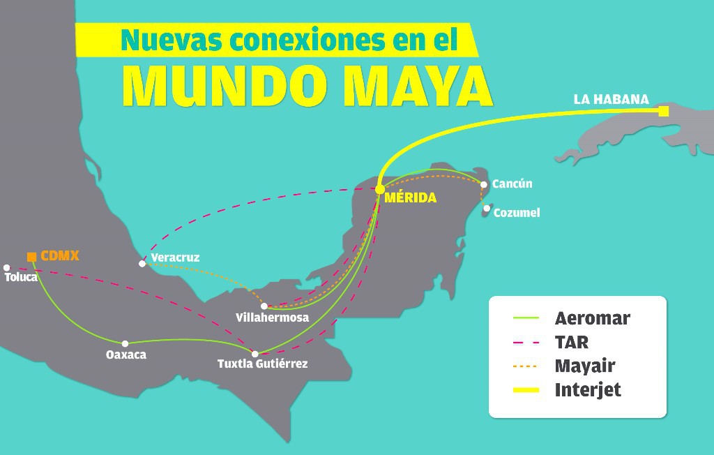 Yucatán, conectado con el sur-sureste y el Caribe Yucatán, conectado con el sur-sureste y el Caribe