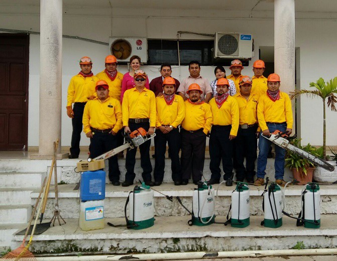 Equipan a brigada contraincendios de Tizimín Equipan a brigada contraincendios de Tizimín