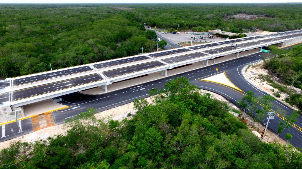 Iluminarán distribuidores en la carretera Mérida-Chetumal Iluminarán distribuidores en la carretera Mérida-Chetumal