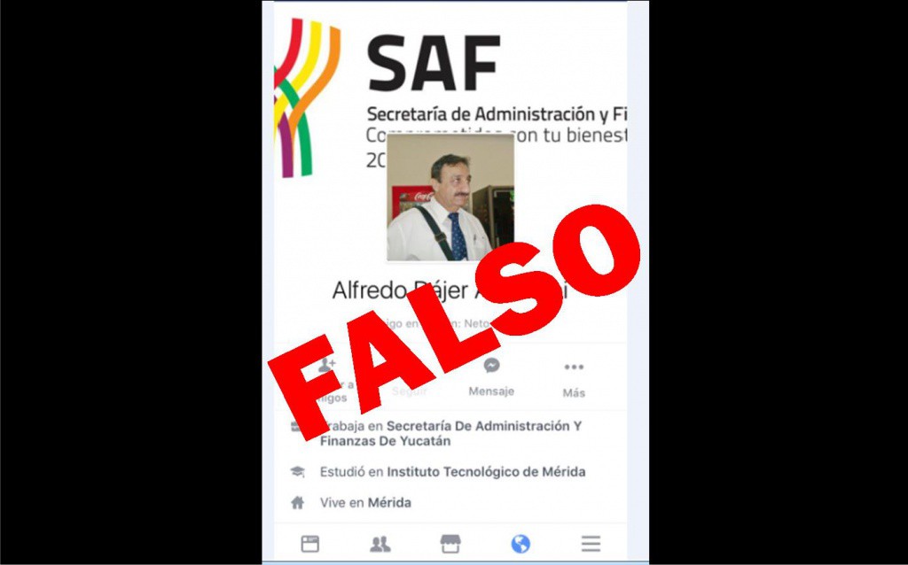 Crean otra cuenta falsa del secretario Dájer Abimerhi