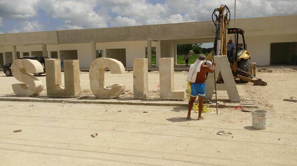 Colocan letras de Sucilá en parador turístico Colocan letras de Sucilá en parador turístico