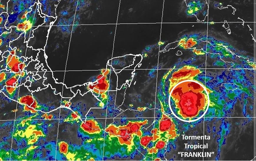 Se forma la tormenta tropical Franklin Se forma la tormenta tropical Franklin