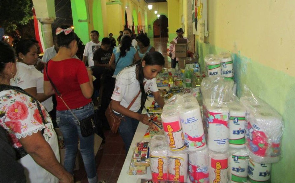 Espita abre su Centro de Acopio para damnificados por sismo