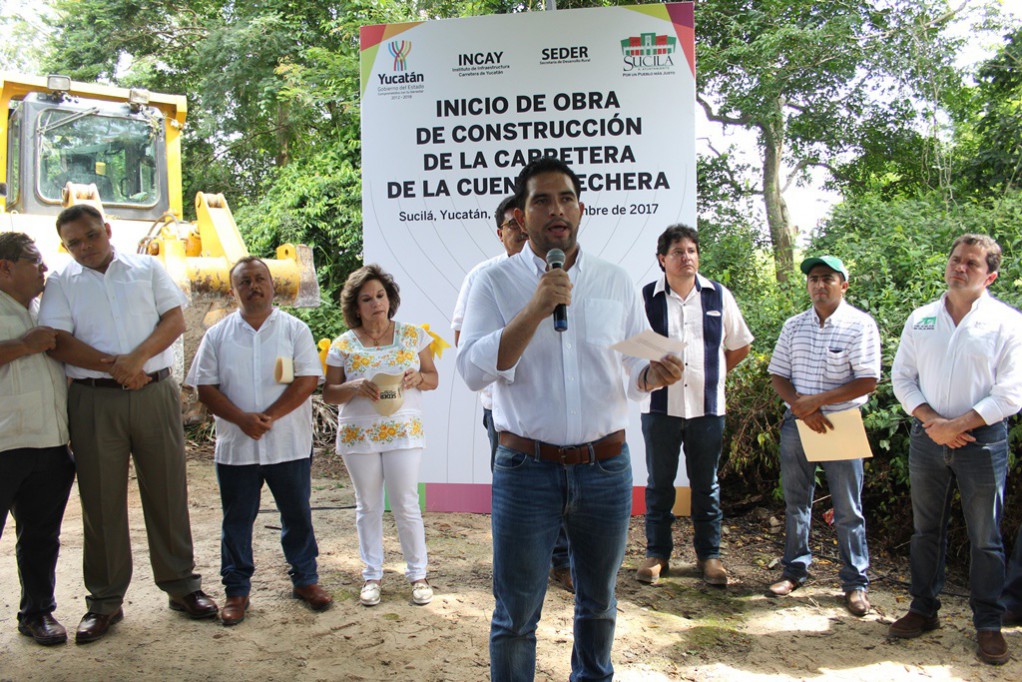 Contruyen caminos sacacosechas en Sucilá Contruyen caminos sacacosechas en Sucilá