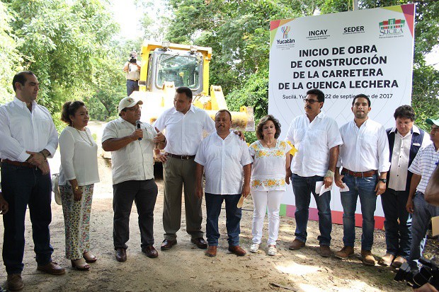 Inician ampliación de camino saca cosechas de Sucilá Inician ampliación de camino saca cosechas de Sucilá