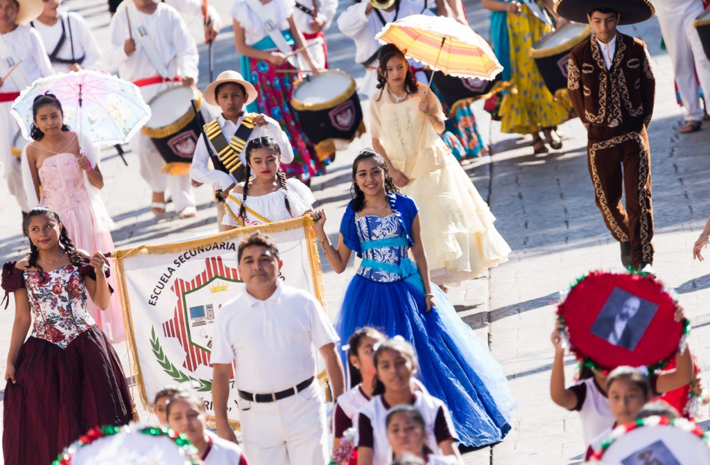 Agilidad y destreza durante el desfile de la Revolución Agilidad y destreza durante el desfile de la Revolución