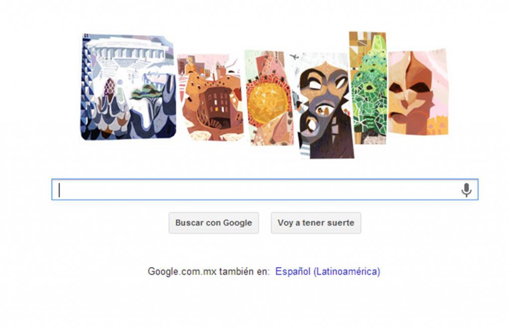 Google celebra al arquitecto Antoni Gaudi. Google celebra al arquitecto Antoni Gaudi.
