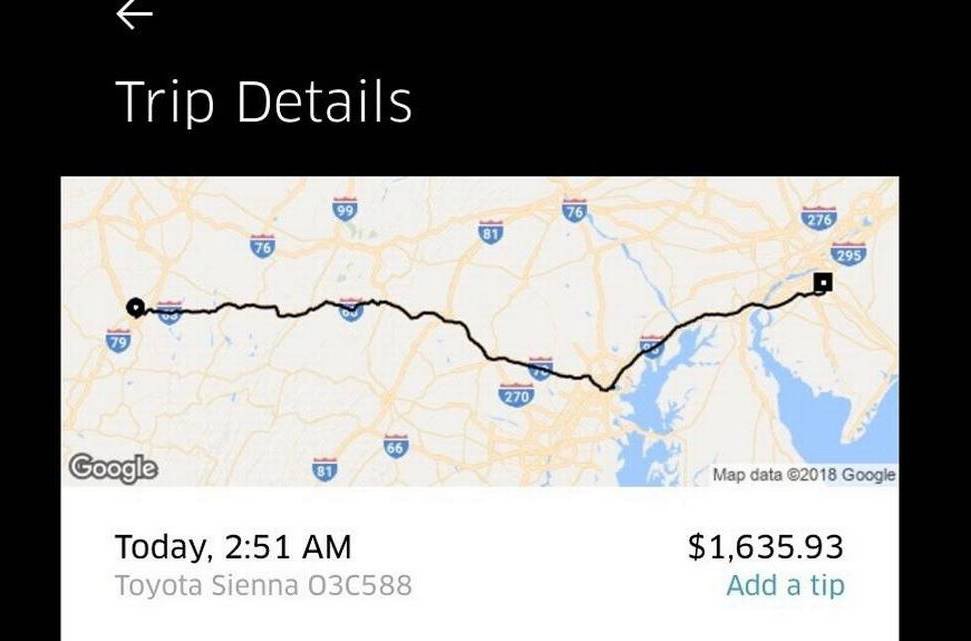 Un ebrio tuvo que pagar... ¡30 mil pesos de Uber!